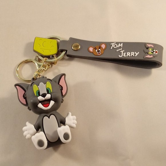 Tom and Jerry Cat Key Chain Key Ring Cartoon Character Figurine Keychain Gift - Picture 4 of 7